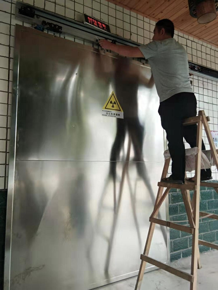 DR室射線防護(hù)工程之射線防護(hù)門(mén)安裝